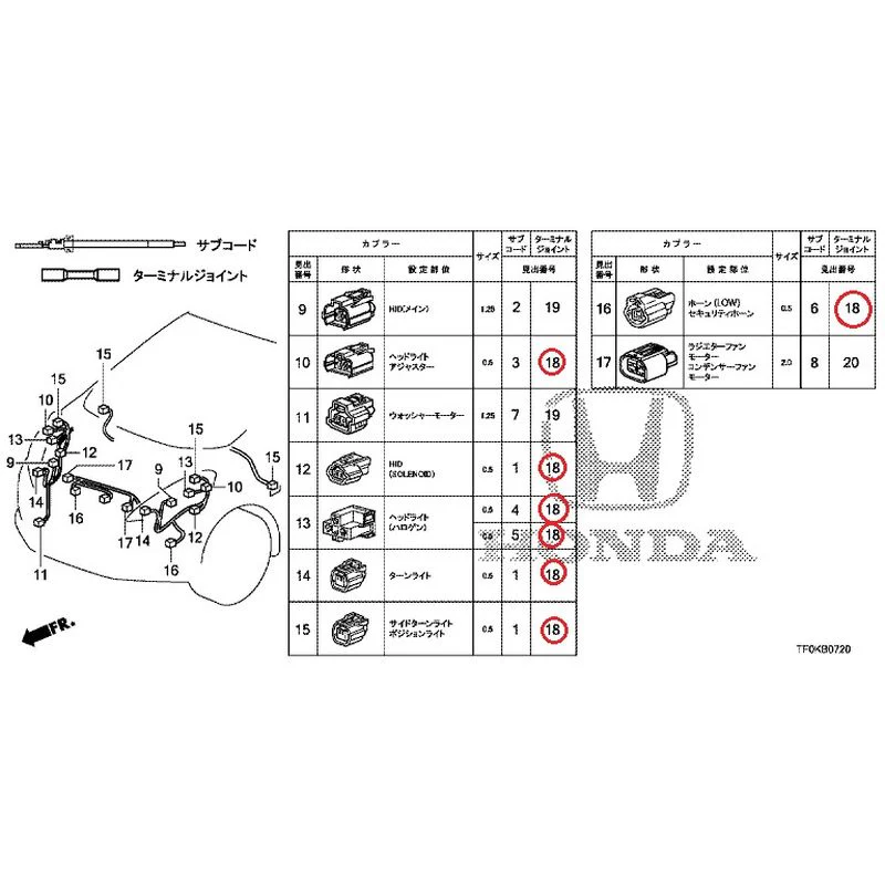 [NEW] JDM HONDA FIT GE8 2012 Electrical Connector (Front) GENUINE OEM - Image 16