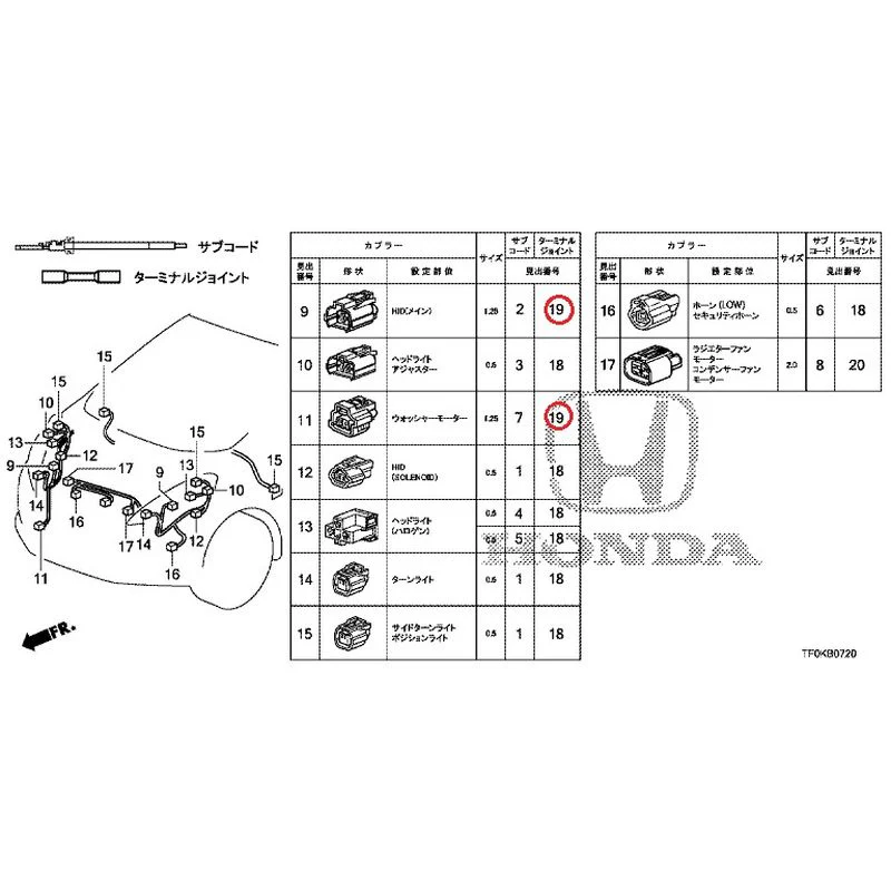 [NEW] JDM HONDA FIT GE8 2012 Electrical Connector (Front) GENUINE OEM - Image 17