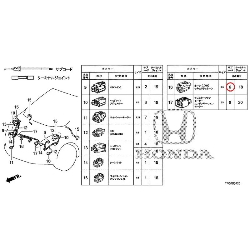 [NEW] JDM HONDA FIT GE8 2012 Electrical Connector (Front) GENUINE OEM - Image 5