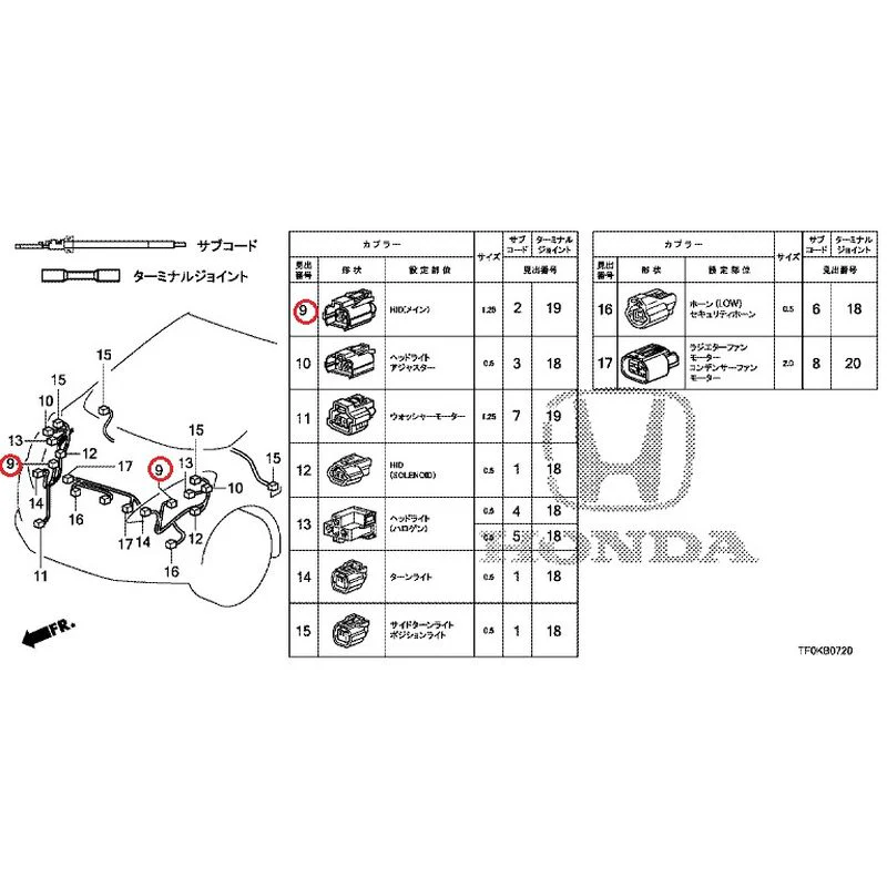 [NEW] JDM HONDA FIT GE8 2012 Electrical Connector (Front) GENUINE OEM - Image 8