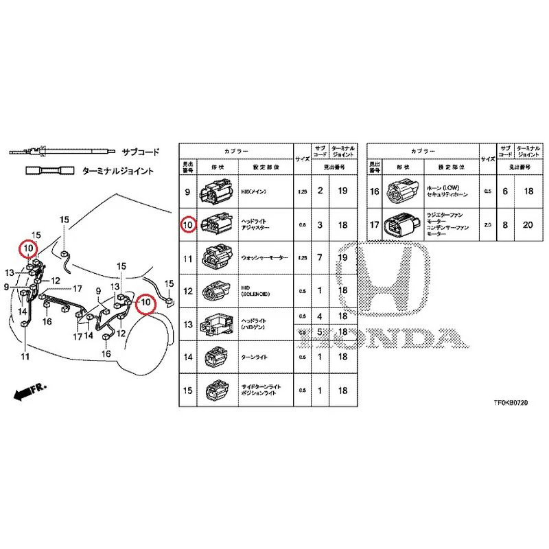 [NEW] JDM HONDA FIT GE8 2012 Electrical Connector (Front) GENUINE OEM - Image 9