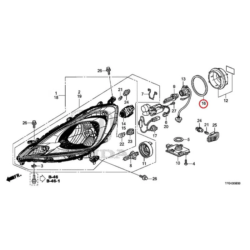 [NEW] JDM HONDA FIT GE8 2012 Headlight GENUINE OEM - Image 14