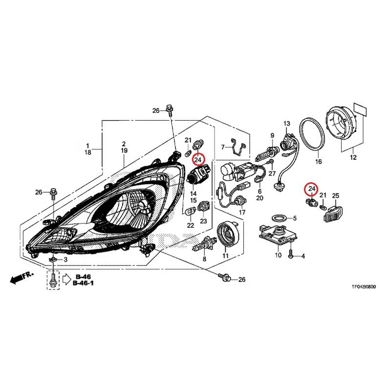 [NEW] JDM HONDA FIT GE8 2012 Headlight GENUINE OEM - Image 21