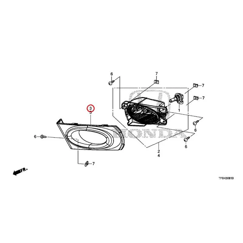 [NEW] JDM HONDA FIT GE8 2012 Fog Lights GENUINE OEM - Image 4
