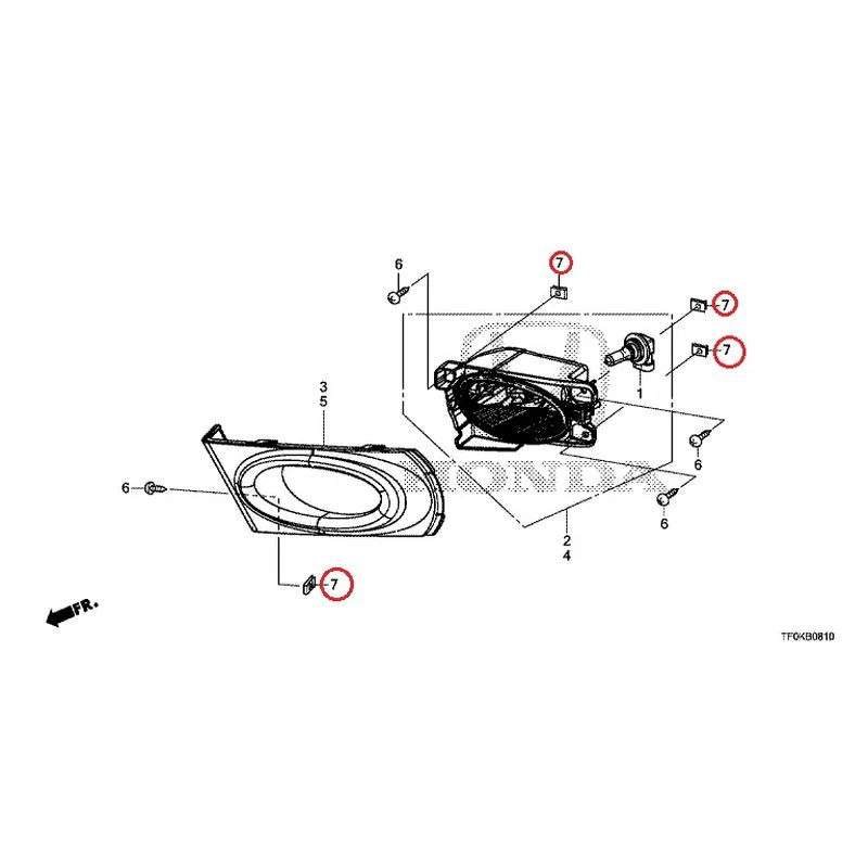 [NEW] JDM HONDA FIT GE8 2012 Fog Lights GENUINE OEM - Image 8