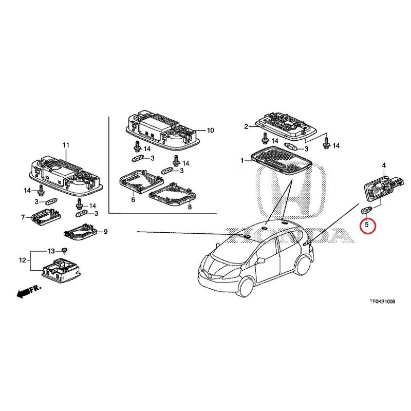 [NEW] JDM HONDA FIT GE8 2012 Interior Lights GENUINE OEM - Image 6