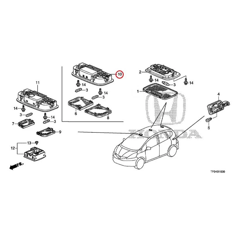[NEW] JDM HONDA FIT GE8 2012 Interior Lights GENUINE OEM - Image 9