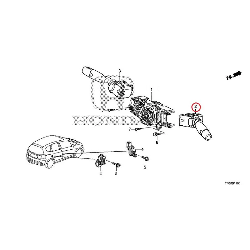 [NEW] JDM HONDA FIT GE8 2012 Combination Switches GENUINE OEM - Image 3