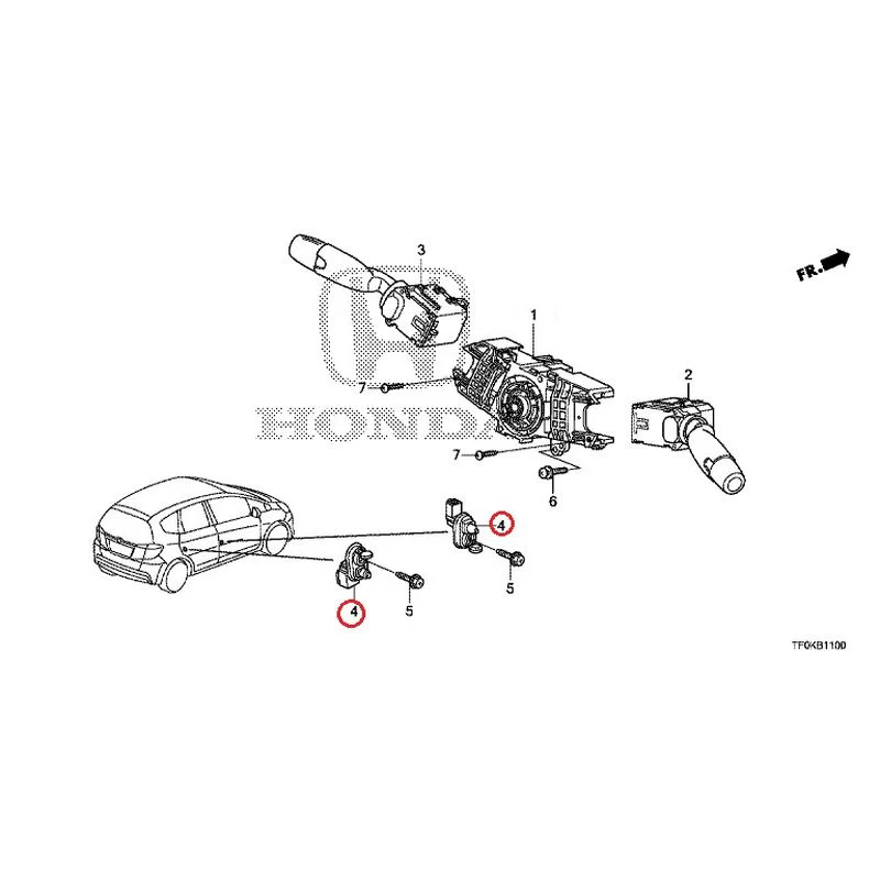 [NEW] JDM HONDA FIT GE8 2012 Combination Switches GENUINE OEM - Image 5