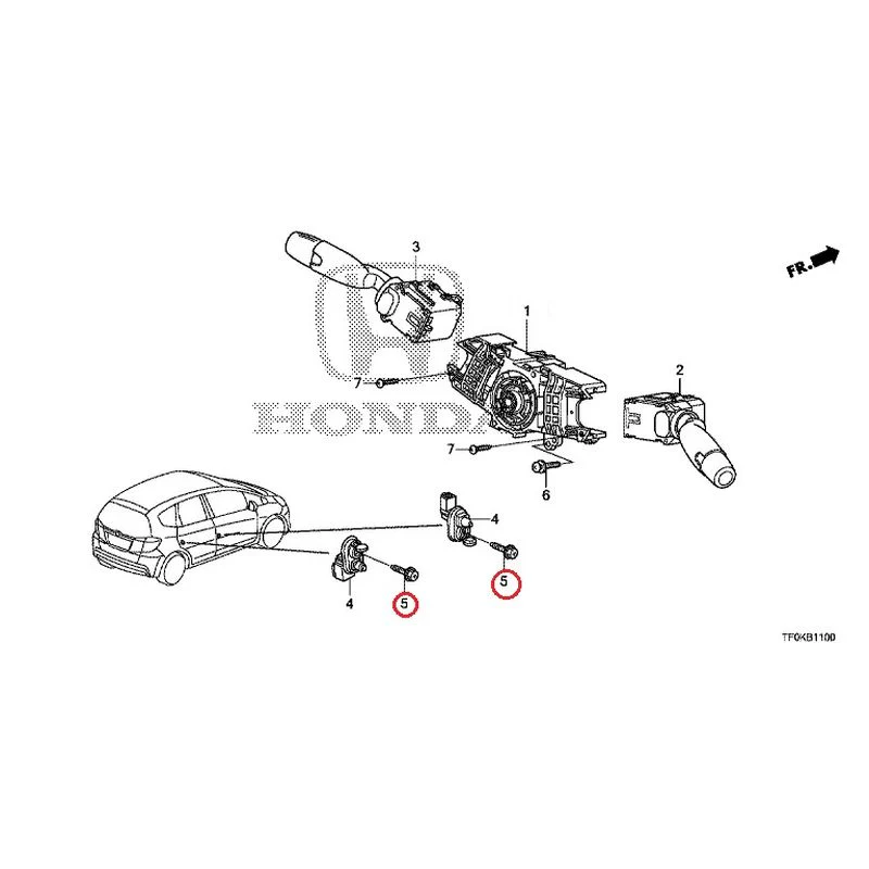 [NEW] JDM HONDA FIT GE8 2012 Combination Switches GENUINE OEM - Image 6
