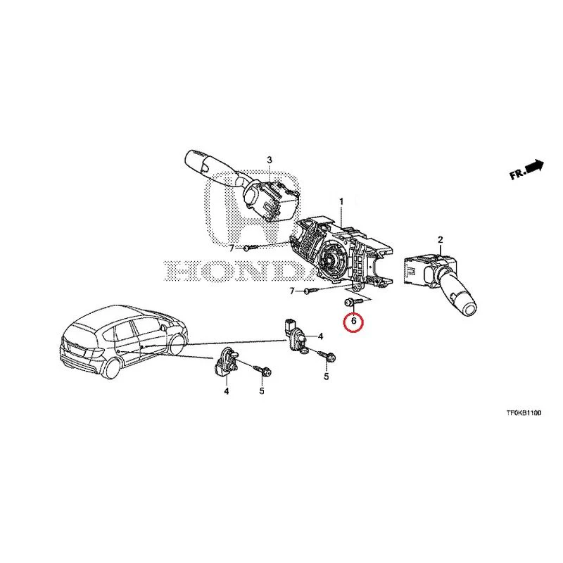 [NEW] JDM HONDA FIT GE8 2012 Combination Switches GENUINE OEM - Image 7