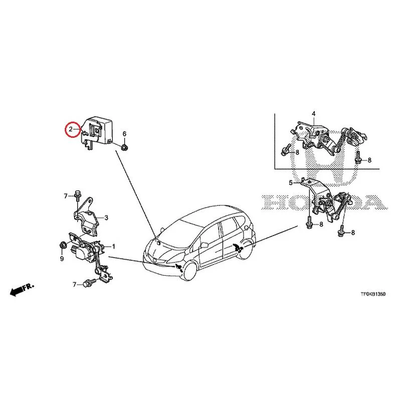 [NEW] JDM HONDA FIT GE8 2012 Headlight Adjuster GENUINE OEM - Image 3