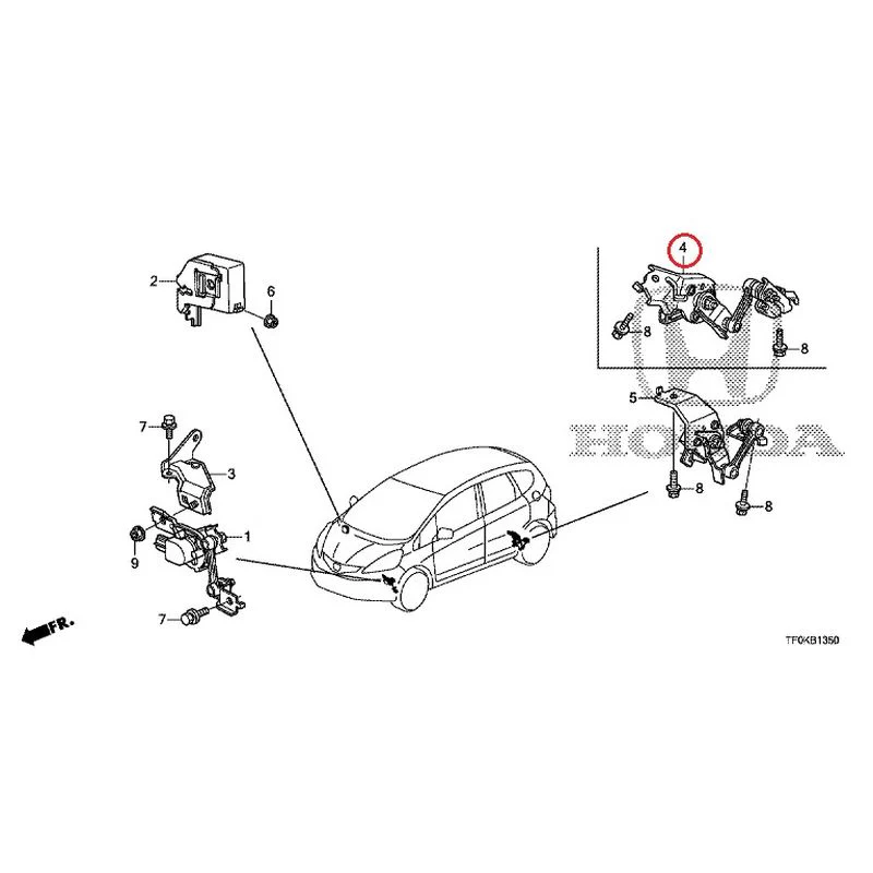 [NEW] JDM HONDA FIT GE8 2012 Headlight Adjuster GENUINE OEM - Image 5