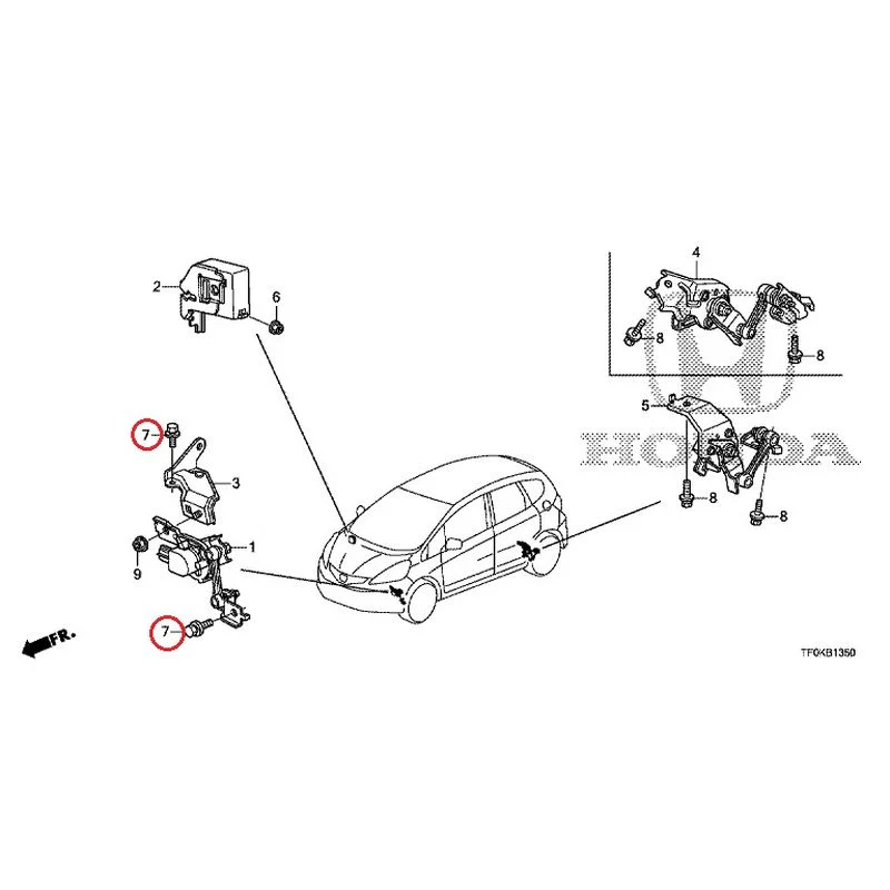 [NEW] JDM HONDA FIT GE8 2012 Headlight Adjuster GENUINE OEM - Image 7