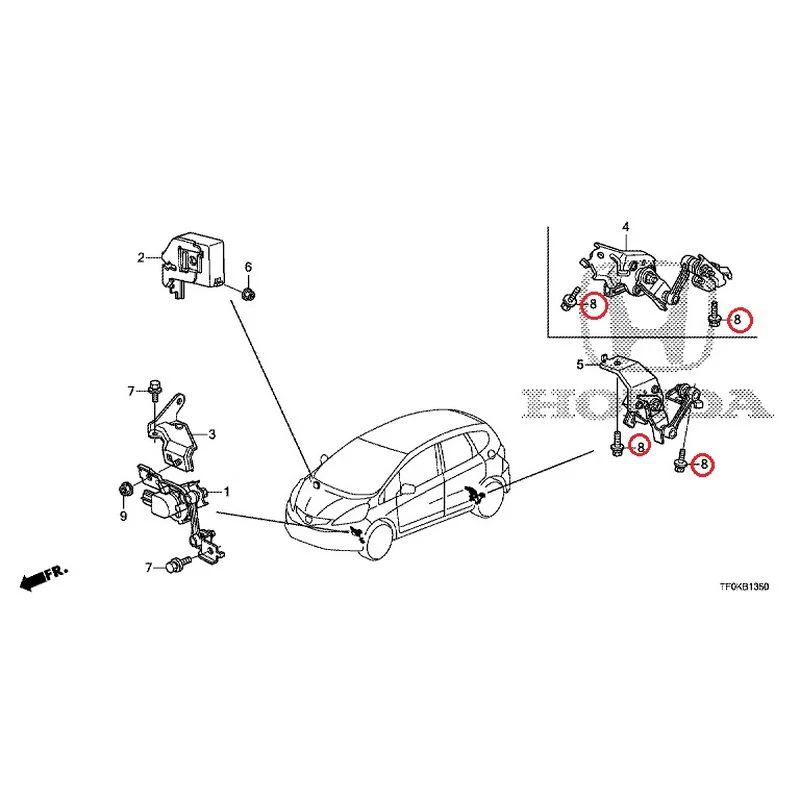 [NEW] JDM HONDA FIT GE8 2012 Headlight Adjuster GENUINE OEM - Image 8