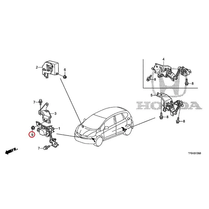 [NEW] JDM HONDA FIT GE8 2012 Headlight Adjuster GENUINE OEM - Image 9