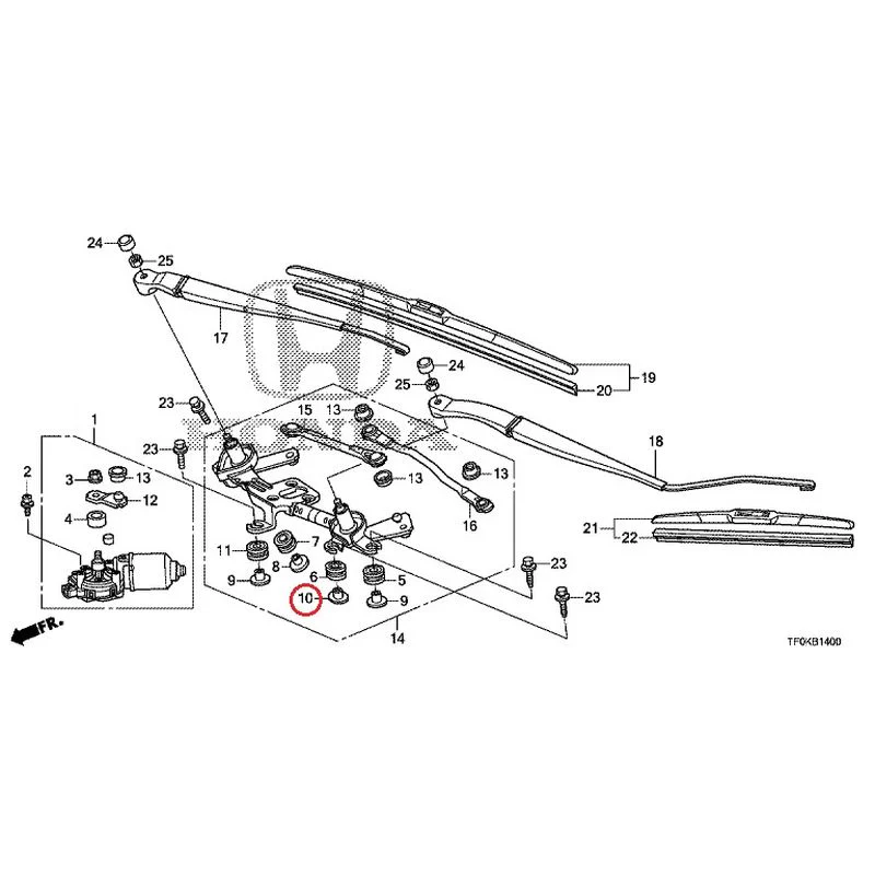 [NEW] JDM HONDA FIT GE8 2012 Front Windshield Wiper GENUINE OEM - Image 11