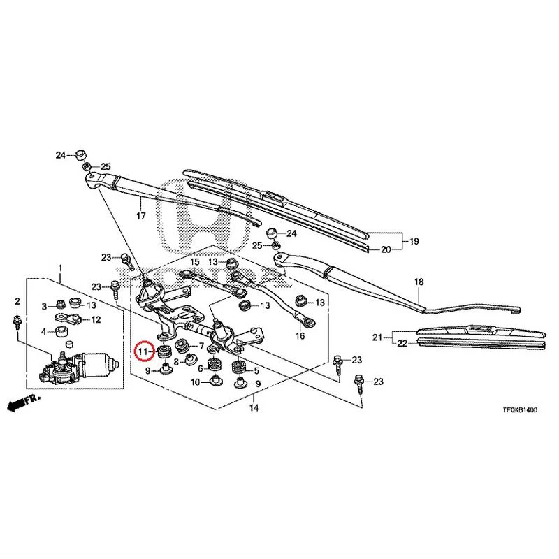 [NEW] JDM HONDA FIT GE8 2012 Front Windshield Wiper GENUINE OEM - Image 12