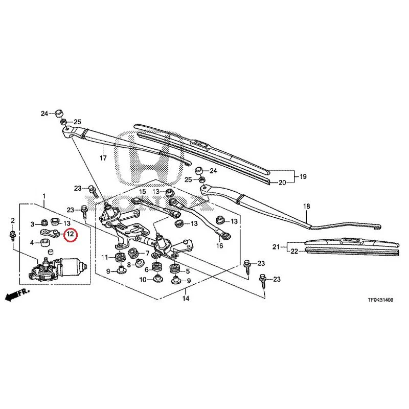 [NEW] JDM HONDA FIT GE8 2012 Front Windshield Wiper GENUINE OEM - Image 13