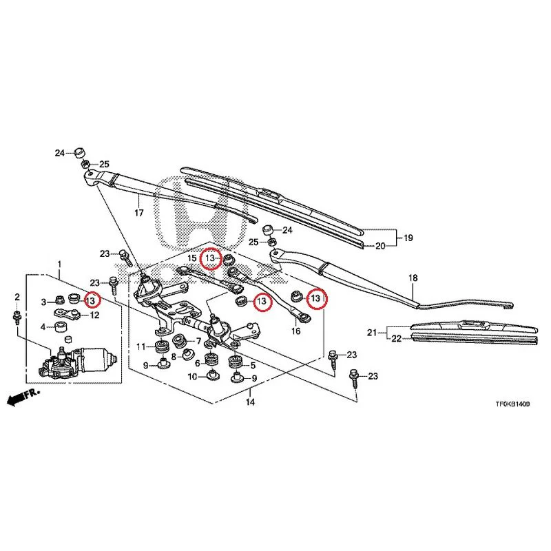 [NEW] JDM HONDA FIT GE8 2012 Front Windshield Wiper GENUINE OEM - Image 14