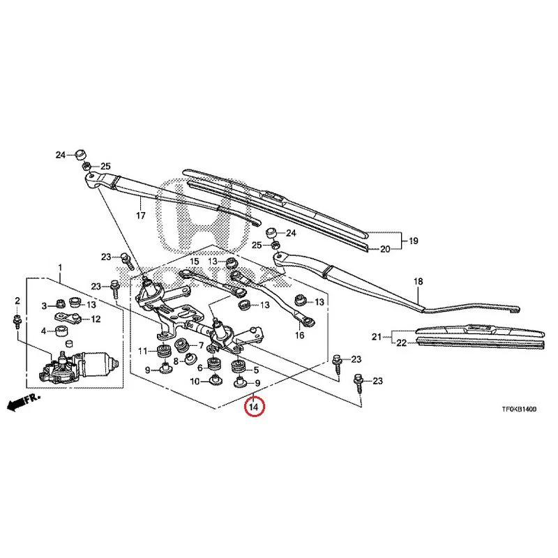 [NEW] JDM HONDA FIT GE8 2012 Front Windshield Wiper GENUINE OEM - Image 15