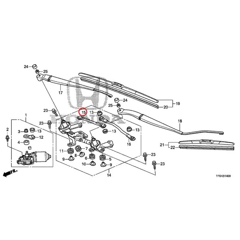 [NEW] JDM HONDA FIT GE8 2012 Front Windshield Wiper GENUINE OEM - Image 16