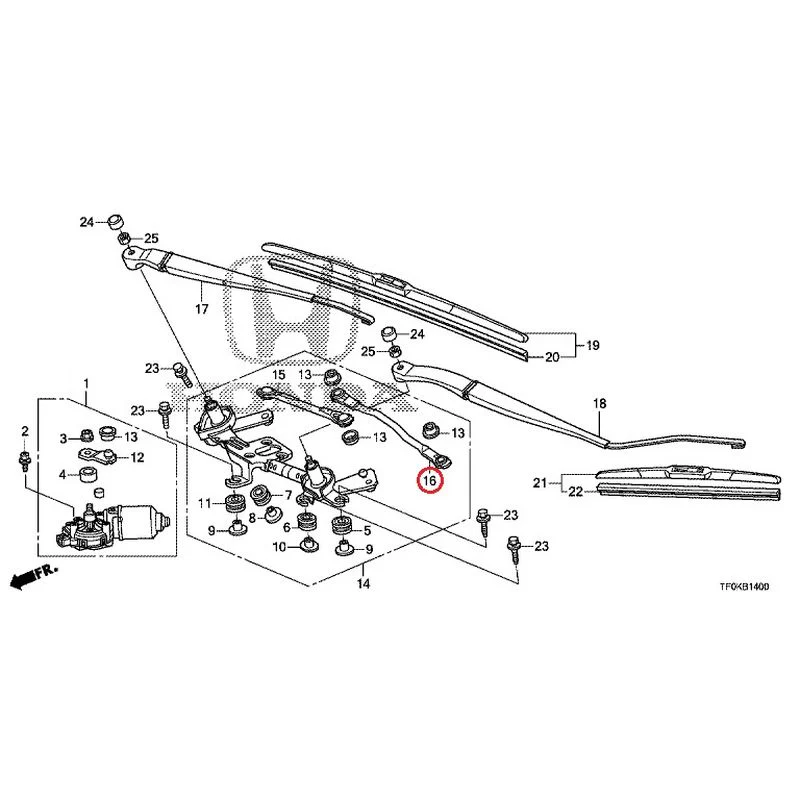 [NEW] JDM HONDA FIT GE8 2012 Front Windshield Wiper GENUINE OEM - Image 17
