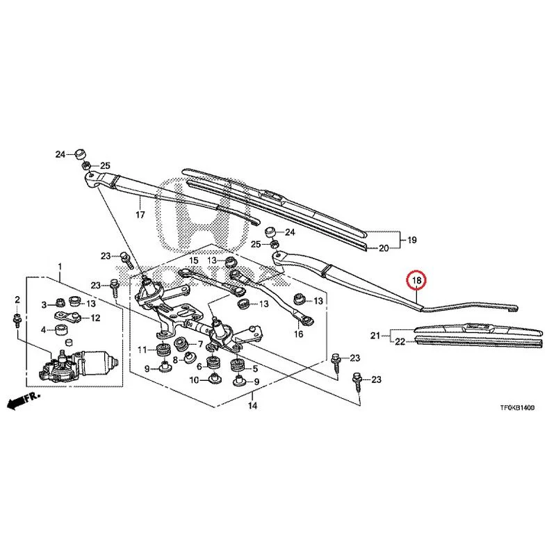 [NEW] JDM HONDA FIT GE8 2012 Front Windshield Wiper GENUINE OEM - Image 19