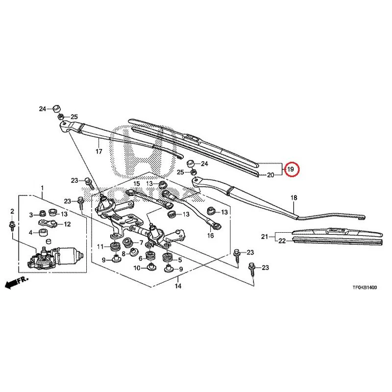 [NEW] JDM HONDA FIT GE8 2012 Front Windshield Wiper GENUINE OEM - Image 20