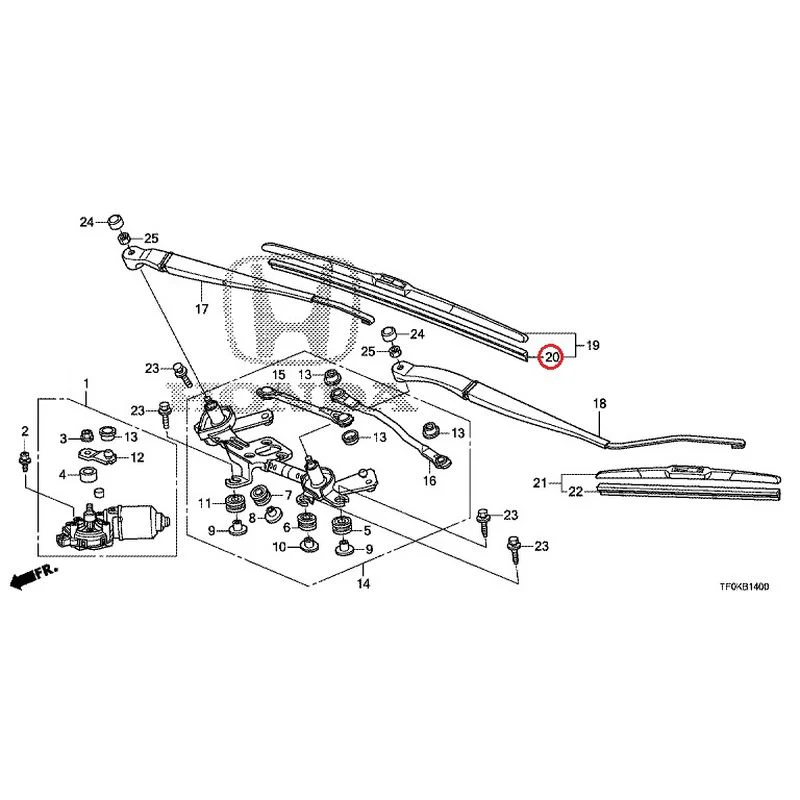 [NEW] JDM HONDA FIT GE8 2012 Front Windshield Wiper GENUINE OEM - Image 22