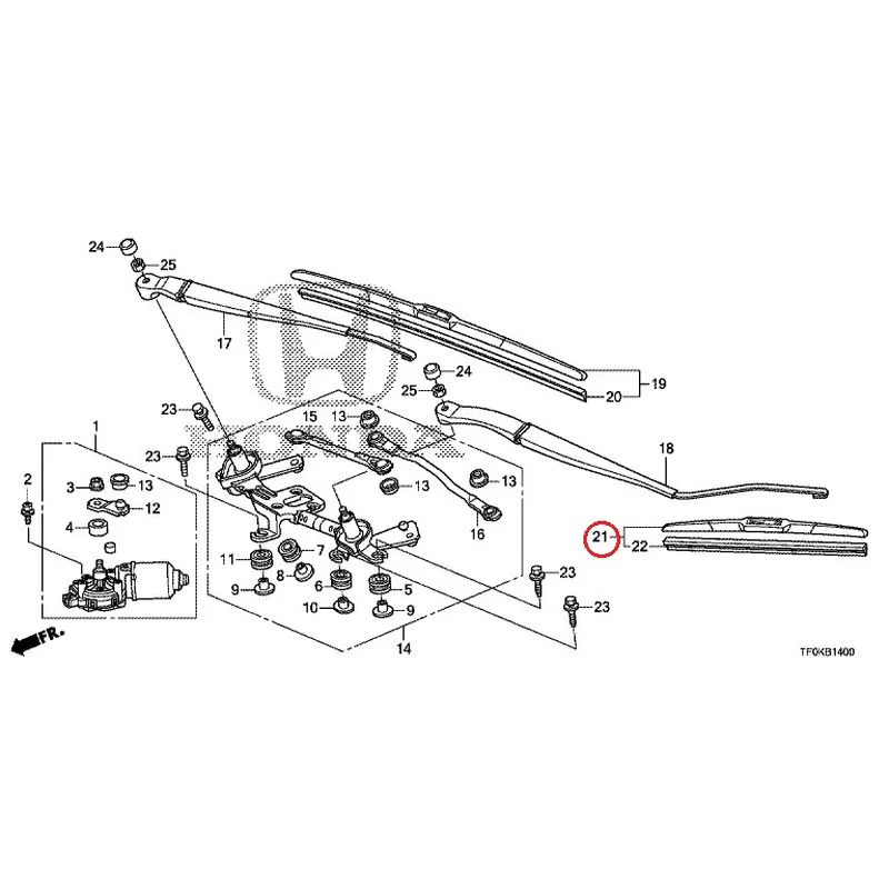 [NEW] JDM HONDA FIT GE8 2012 Front Windshield Wiper GENUINE OEM - Image 23