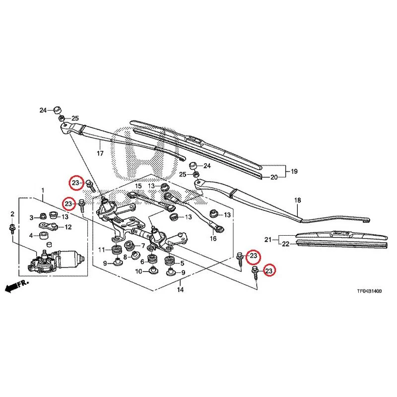 [NEW] JDM HONDA FIT GE8 2012 Front Windshield Wiper GENUINE OEM - Image 26