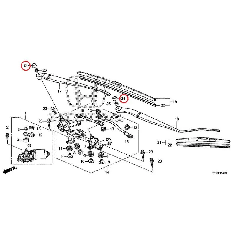 [NEW] JDM HONDA FIT GE8 2012 Front Windshield Wiper GENUINE OEM - Image 27