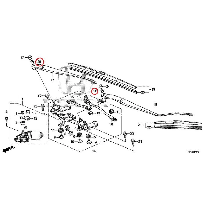 [NEW] JDM HONDA FIT GE8 2012 Front Windshield Wiper GENUINE OEM - Image 28