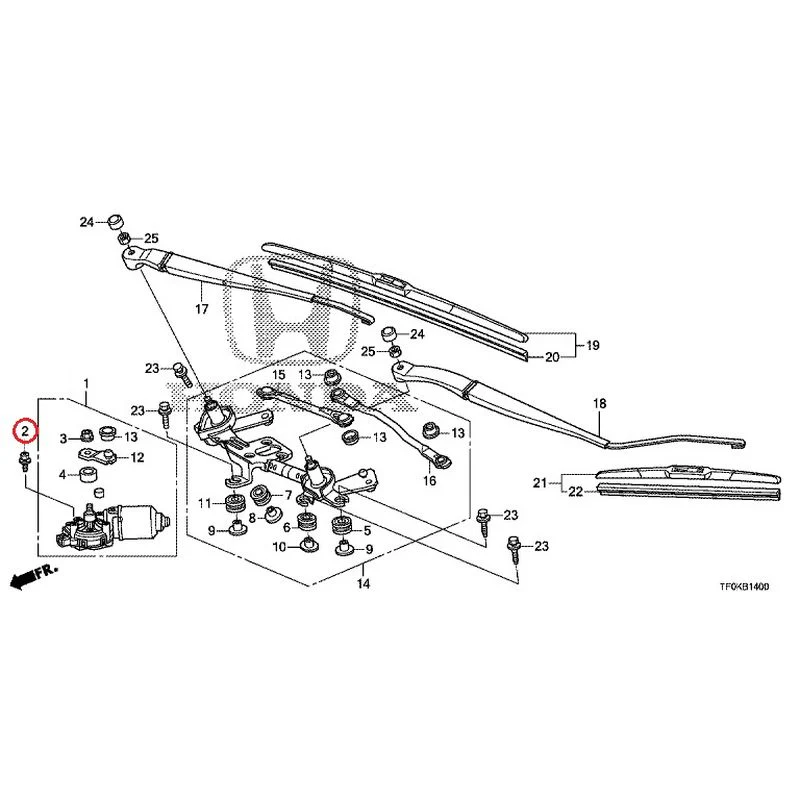 [NEW] JDM HONDA FIT GE8 2012 Front Windshield Wiper GENUINE OEM - Image 3