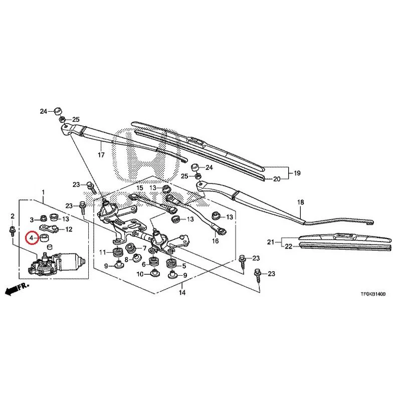 [NEW] JDM HONDA FIT GE8 2012 Front Windshield Wiper GENUINE OEM - Image 5