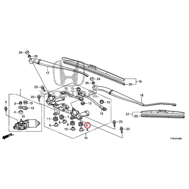 [NEW] JDM HONDA FIT GE8 2012 Front Windshield Wiper GENUINE OEM - Image 6