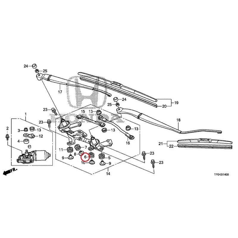 [NEW] JDM HONDA FIT GE8 2012 Front Windshield Wiper GENUINE OEM - Image 7
