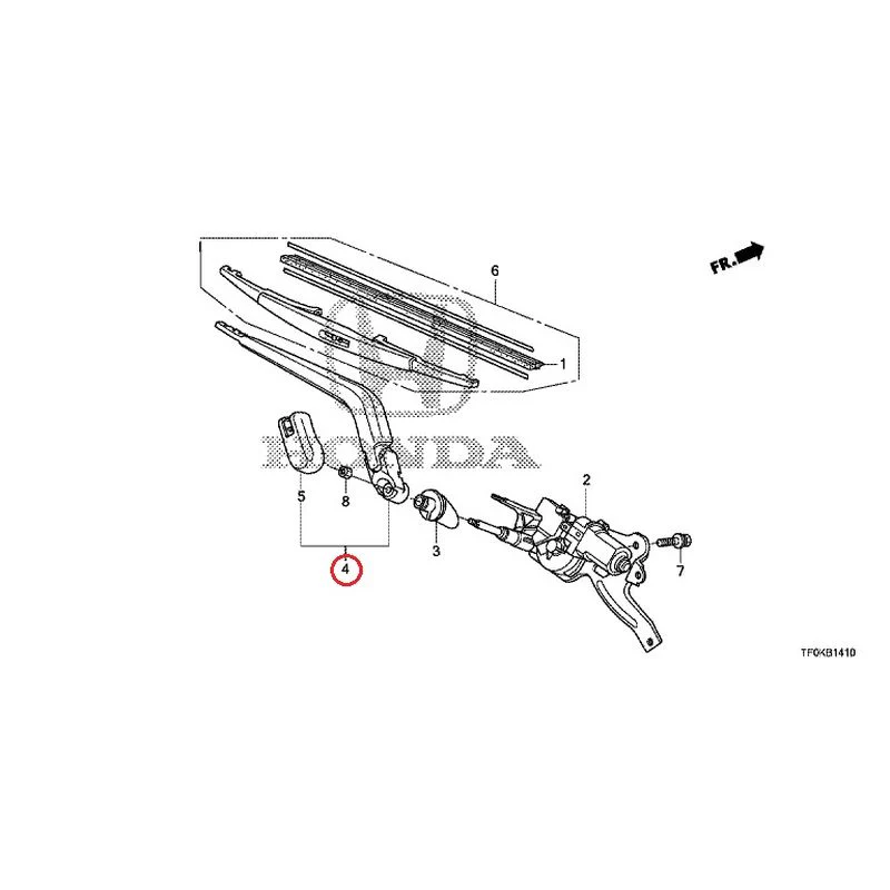 [NEW] JDM HONDA FIT GE8 2012 Rear Windshield Wiper GENUINE OEM - Image 10