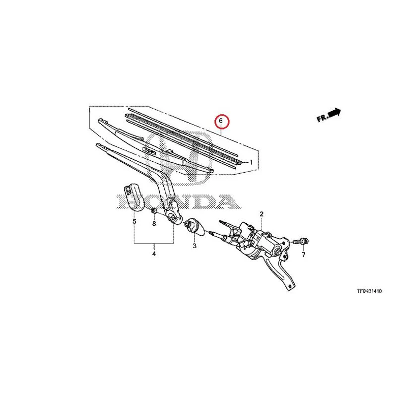 [NEW] JDM HONDA FIT GE8 2012 Rear Windshield Wiper GENUINE OEM - Image 12