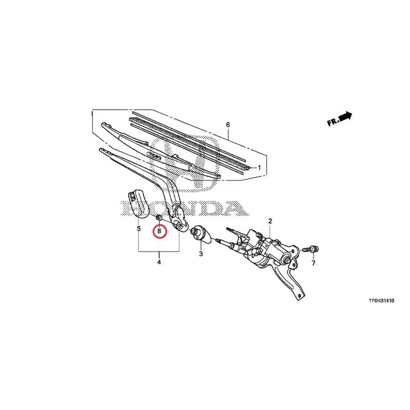 [NEW] JDM HONDA FIT GE8 2012 Rear Windshield Wiper GENUINE OEM - Image 14