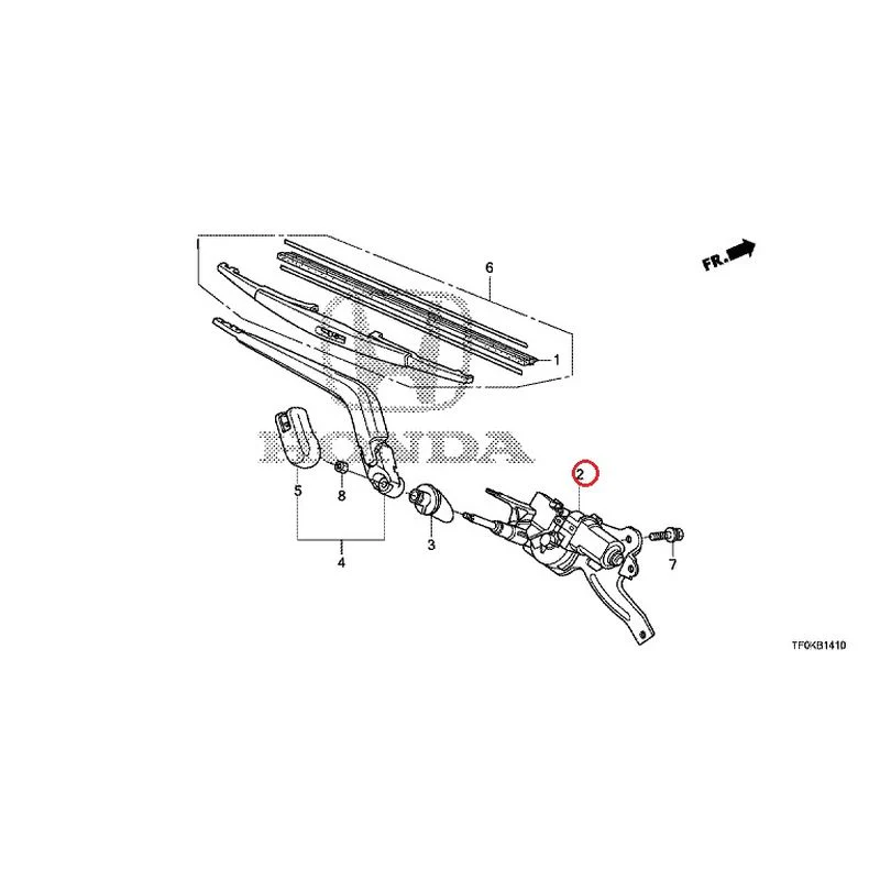 [NEW] JDM HONDA FIT GE8 2012 Rear Windshield Wiper GENUINE OEM - Image 8