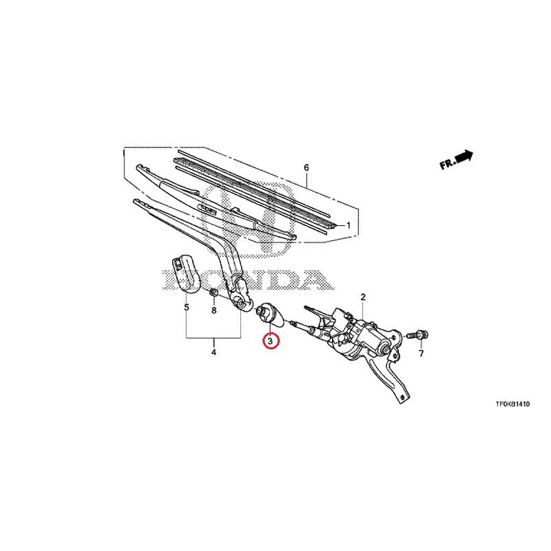 [NEW] JDM HONDA FIT GE8 2012 Rear Windshield Wiper GENUINE OEM - Image 9