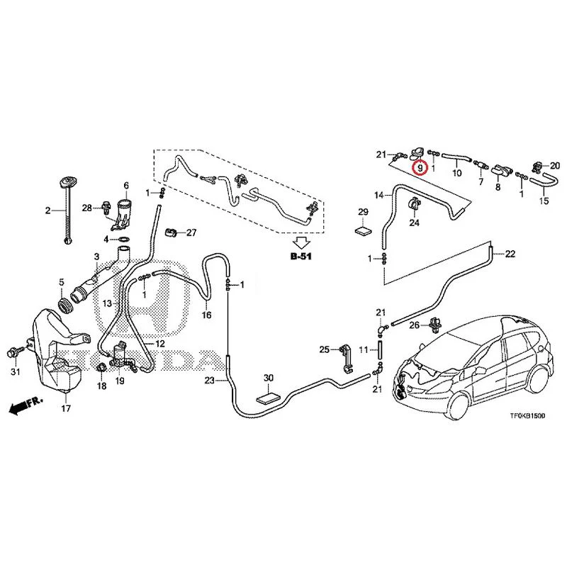[NEW] JDM HONDA FIT GE8 2012 Windshield Washer GENUINE OEM - Image 10