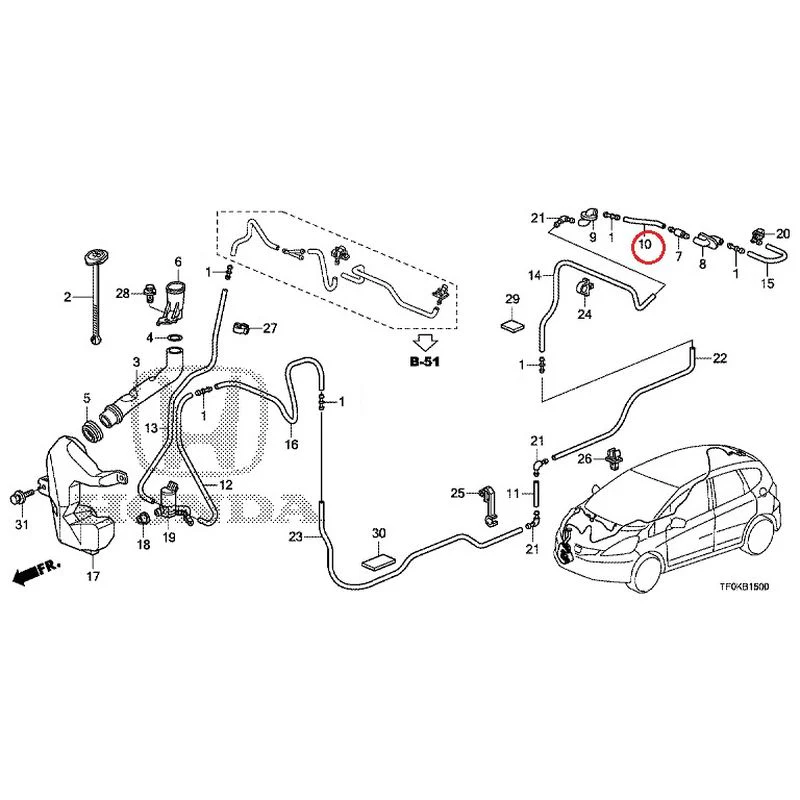 [NEW] JDM HONDA FIT GE8 2012 Windshield Washer GENUINE OEM - Image 11