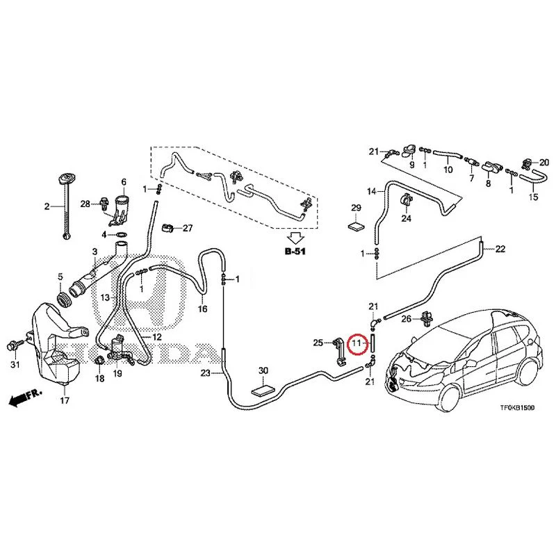 [NEW] JDM HONDA FIT GE8 2012 Windshield Washer GENUINE OEM - Image 12