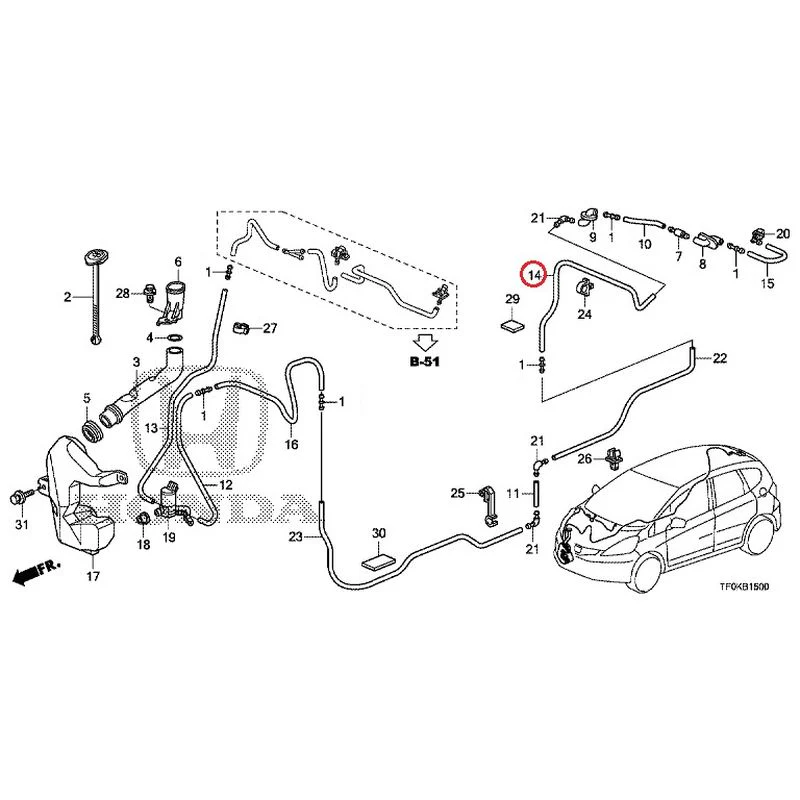 [NEW] JDM HONDA FIT GE8 2012 Windshield Washer GENUINE OEM - Image 15