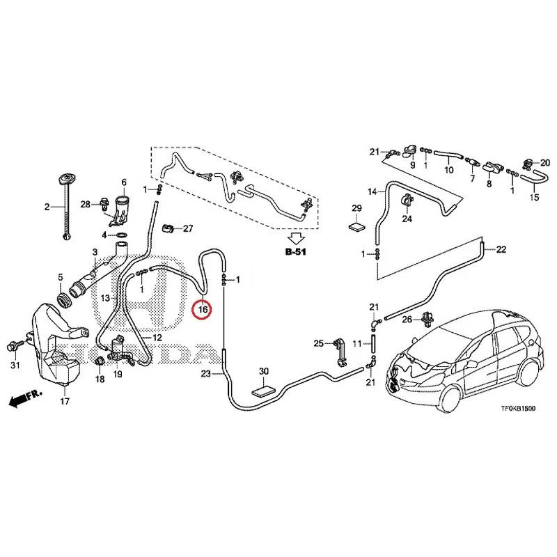 [NEW] JDM HONDA FIT GE8 2012 Windshield Washer GENUINE OEM - Image 17