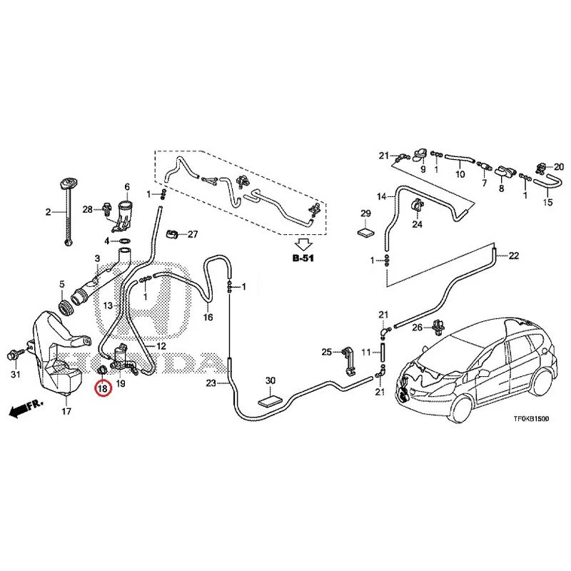 [NEW] JDM HONDA FIT GE8 2012 Windshield Washer GENUINE OEM - Image 19