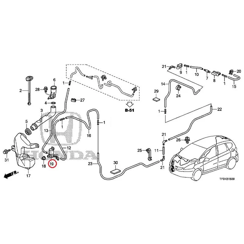 [NEW] JDM HONDA FIT GE8 2012 Windshield Washer GENUINE OEM - Image 20